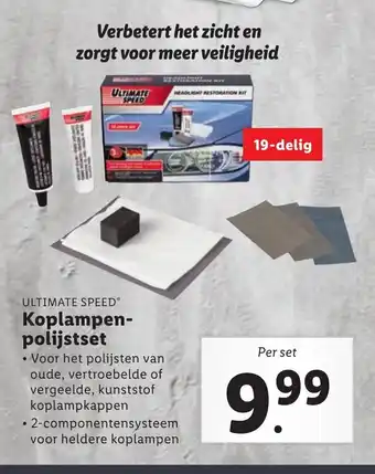 Lidl Ultimate Speed Koplampenpolijstset per set aanbieding