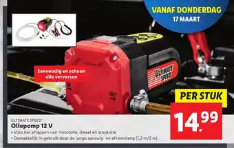 Lidl Ultimate Speed Oliepomp 12 V per stuk aanbieding