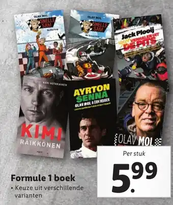 Lidl Formule 1 boek per stuk aanbieding