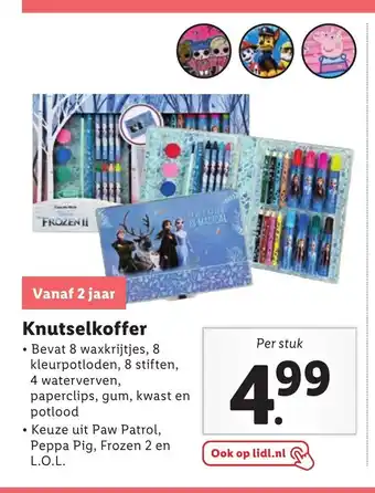 Lidl Knutselkoffer per stuk aanbieding