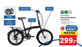 Lidl Shimano Bergsteiger Vouwfiets 20 per stuk aanbieding