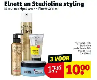 Kruidvat Elnett en studioline styling 400ml aanbieding