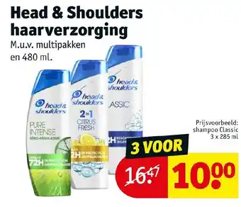 Kruidvat Head & shoulders haarverzorging aanbieding