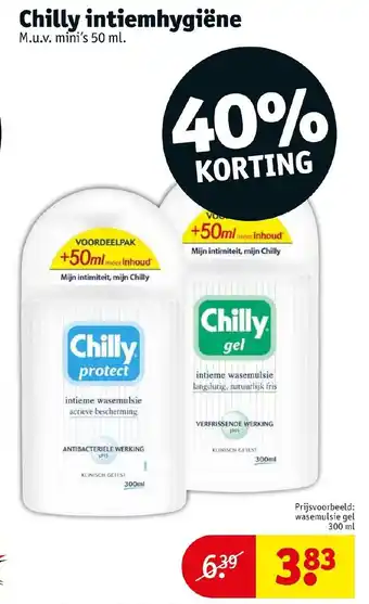 Kruidvat Chilly intiemhygiene aanbieding