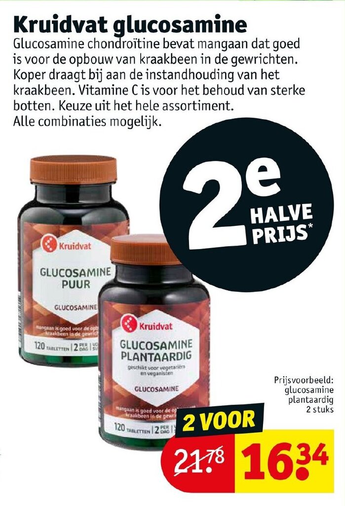 Glucosamine aanbieding bij Kruidvat