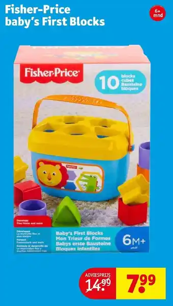 Kruidvat Fisher-price baby's first blocks aanbieding