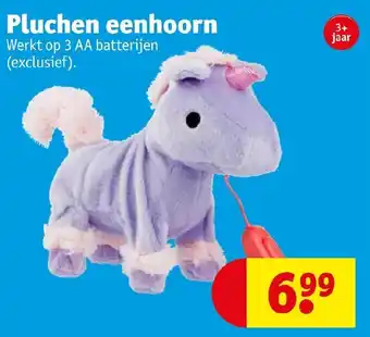 Kruidvat Pluchen eenhoorn aanbieding