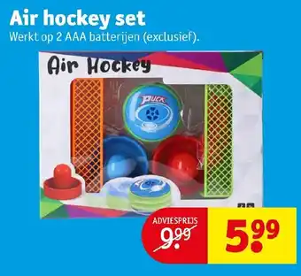 Kruidvat Air hockey set aanbieding