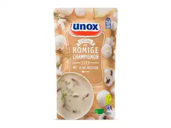 Lidl Unox champignonsoep aanbieding