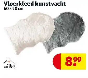 Kruidvat Vloerkleed kunstvacht 60 x 90cm aanbieding