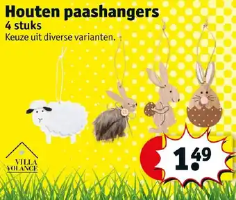 Kruidvat Houten paashangers aanbieding