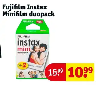 Kruidvat Fijifilm instax minifilm duopack aanbieding