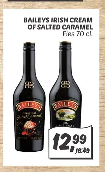 Dekamarkt Baileys Irish Cream of Salted caramel fles 70 cl aanbieding