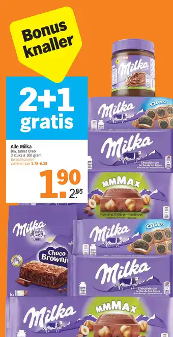 Albert Heijn Alle Milka aanbieding