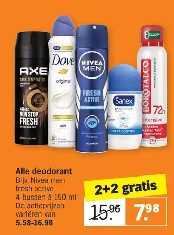 Albert Heijn Alle deodorant aanbieding