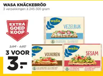 Jumbo Wasa Knaackebrood 3*245-300g aanbieding