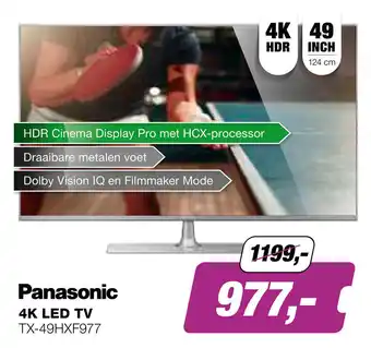 EP Panasonic 4K LED TV | TX-49HXF977 aanbieding