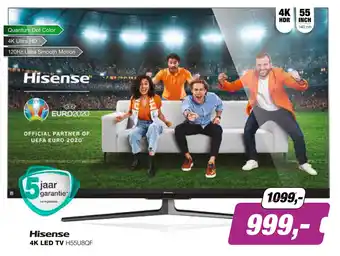 EP Hisense 4K LED TV | H55U8QF aanbieding