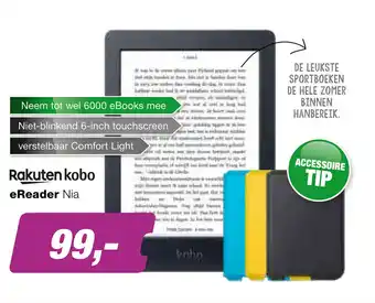 EP Rakuten kobo E-READER | NIA aanbieding