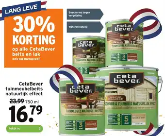 GAMMA CetaBever Tuinmeubelbeits natuurlijk effect 750ml aanbieding