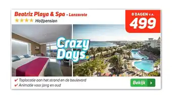 Corendon Vliegvakanties Beatriz Playa & Spa - Lanzarote aanbieding