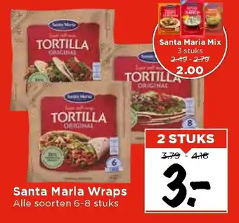 Vomar Voordeelmarkt Santa maria wraps aanbieding