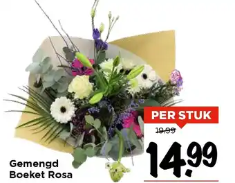 Vomar Voordeelmarkt Gemengd boeket rosa aanbieding