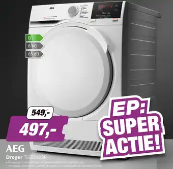 EP AEG droger aanbieding