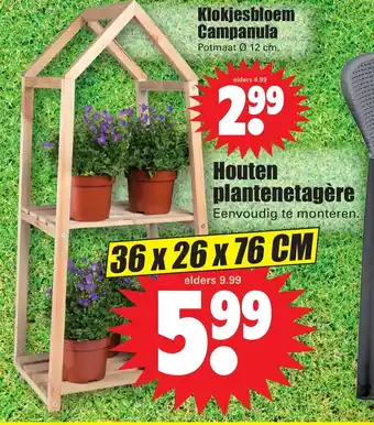 Dirk Houten plantenetagere aanbieding