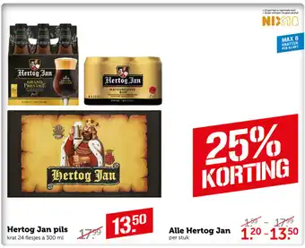 Coop Hertog Jan pils 300 ml aanbieding