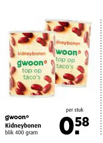 Boni Gwoon Kidneybonen 400 gram aanbieding