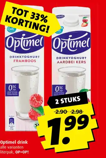 Boni Optimel drink aanbieding