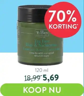 Holland & Barrett Tea Tree Dag- & Nachtcreme 120ml aanbieding