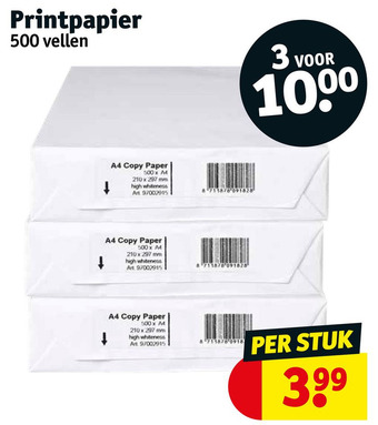 Kruidvat Printpapier aanbieding