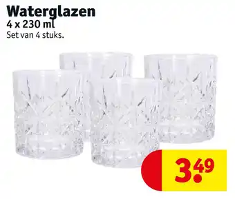 Kruidvat Waterglazen aanbieding