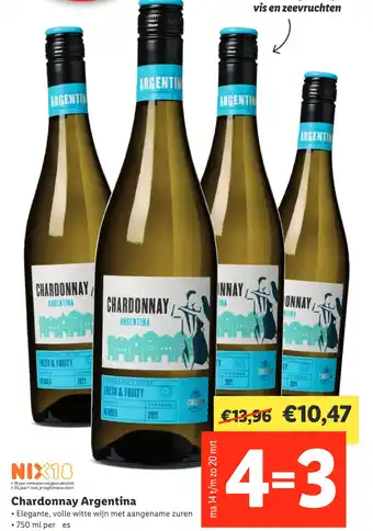 Lidl Chardonnay Argentina aanbieding