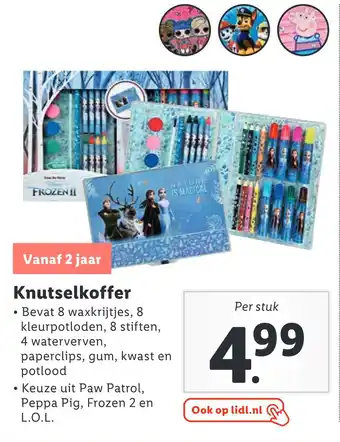 Lidl Knutselkoffer aanbieding