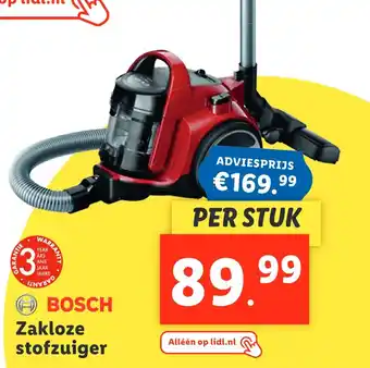 Lidl Bosch Zakloze stofzuiger aanbieding