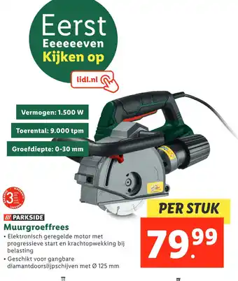 Lidl Parkside Muurgroeffrees aanbieding