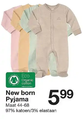 Zeeman New born Pyjama Maat 44-68 aanbieding