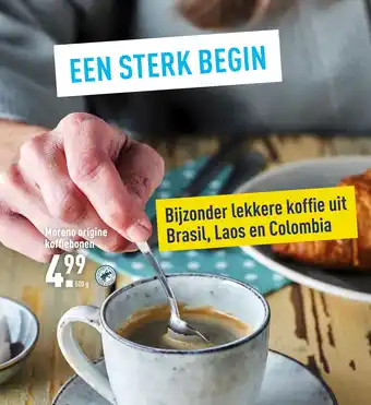 ALDI Moreno origine koftiebonen aanbieding