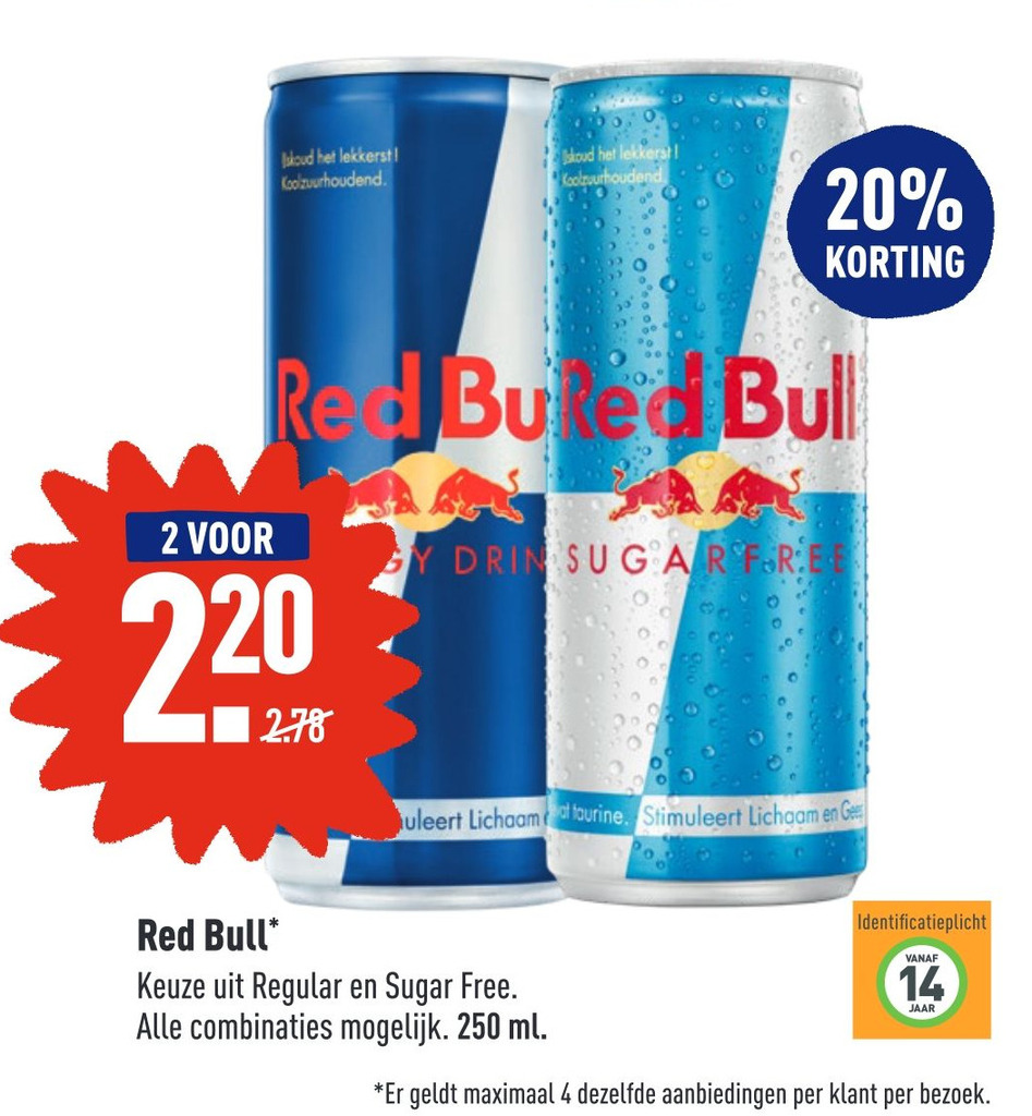 Red Bull aanbieding bij ALDI