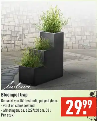 ALDI Bloempot trap aanbieding