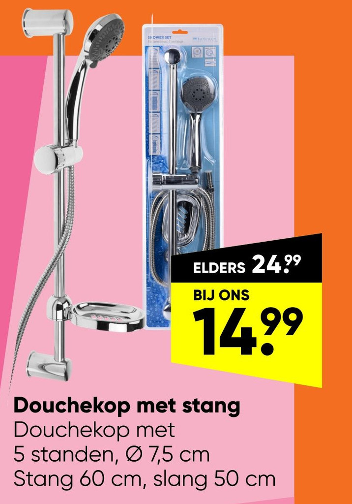 Douchekop met stang aanbieding bij Big Bazar
