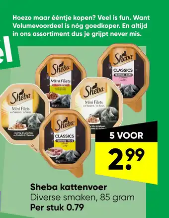 Big Bazar Sheba kattenvoer aanbieding