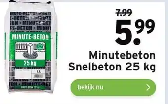 GAMMA Minutebeton Snelbeton 25 kg aanbieding