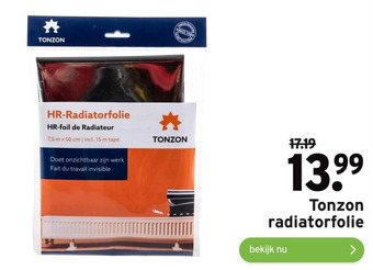 GAMMA Tonzon radiatorfolie aanbieding