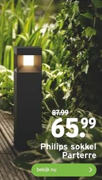 GAMMA Philips sokkel Parterre aanbieding