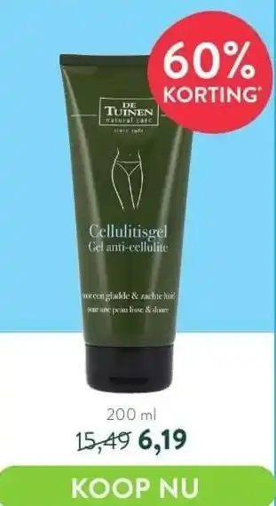 Holland & Barrett Cellulitisgel Gel anti-cellulite aanbieding