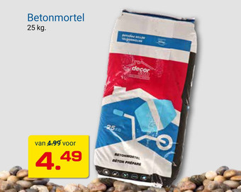 Kluswijs Betonmortel aanbieding